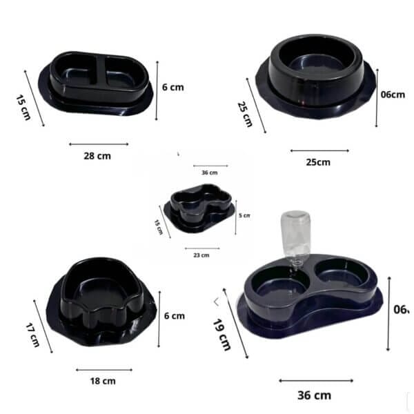 kit 5 formas de comedouro pet