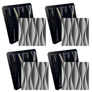 Conjunto 4 Formas 3d Gesso E Cimento Abs mini dunas